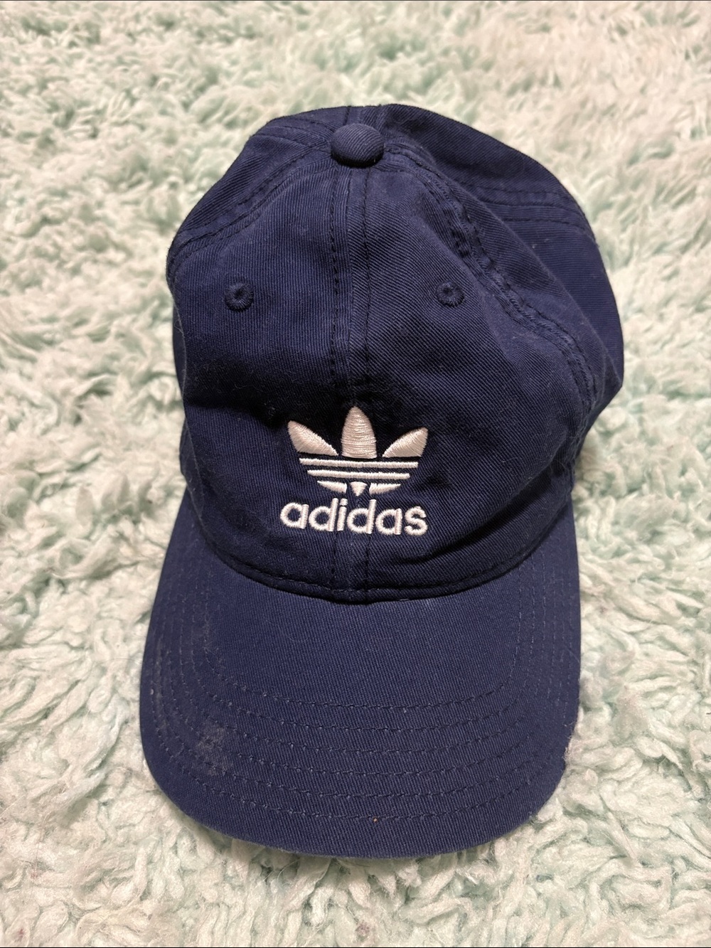 adidas Navy Blue Trefoil Strapback Hat